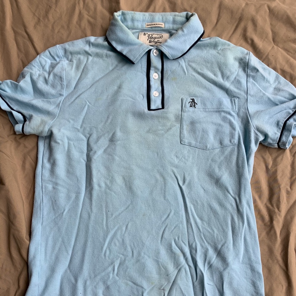 Baby blue ORIGINAL PENGUIN POLO SIZE M